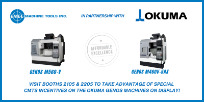 Exclusive Okuma GENOS M560-V & GENOS M460V-5AX Incentives! 420